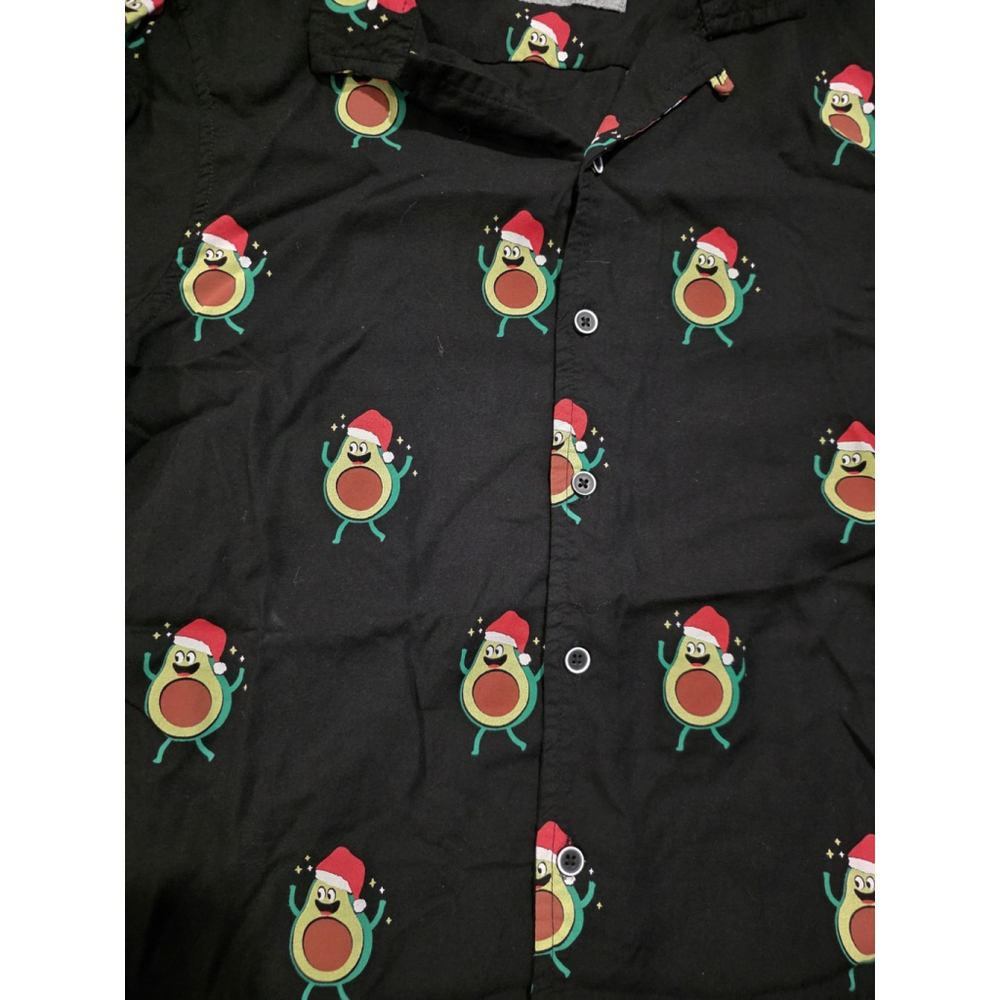 Free Planet Men's Size Medium Christmas Avocado Shirt